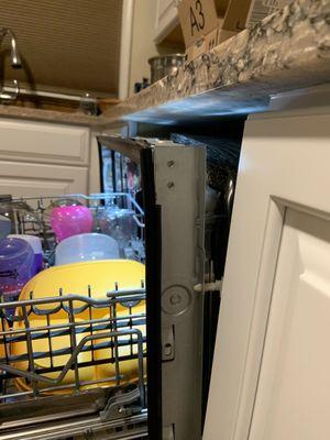 Unstable dishwasher after installation "complete"