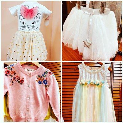 Little girl's clothing and accessories.