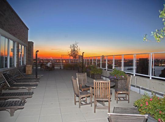 West River House boasts hudson river sunset views,