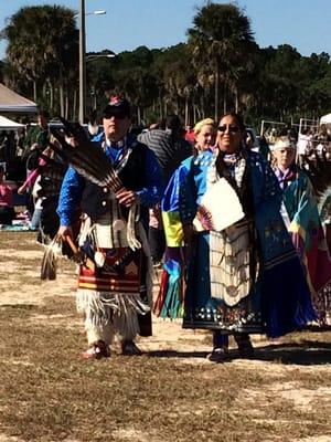 Head man and lady dancers