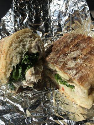 Turkey, blue cheese, arugula and fig jam