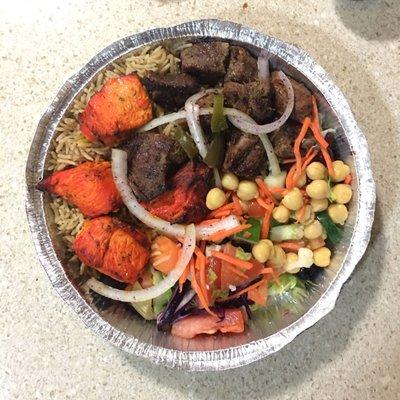 Kebab combo platter