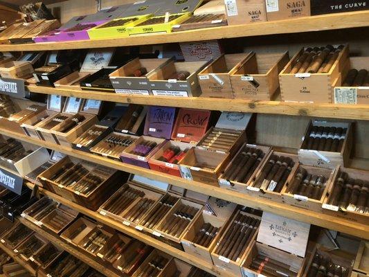 Fine selection of cigars.