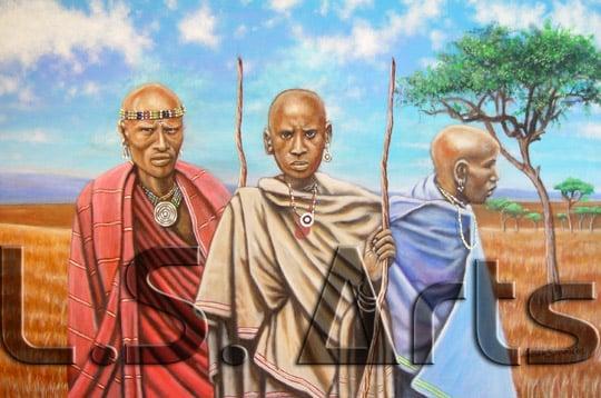 Men of Africa - Canvas Painting