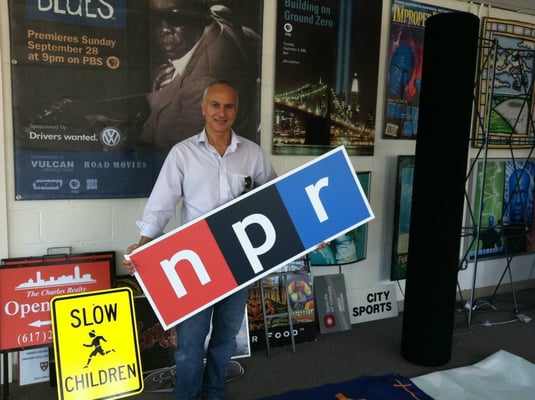 Signs for NPR