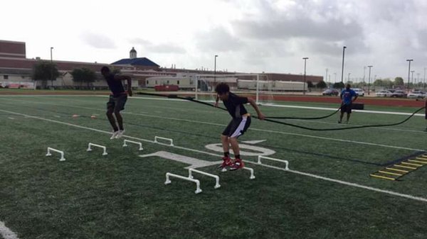 Speed and agility training in motion.