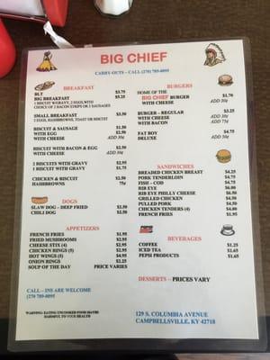 Big Chief Burgers