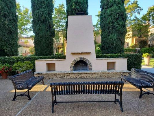 Fireplace and Seating Area