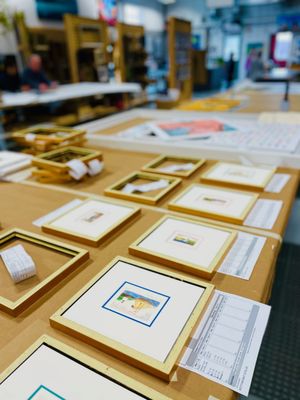 Framing miniature art!