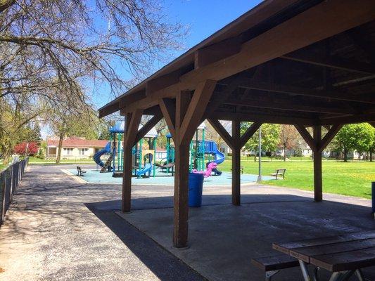 Shelter next to the playground