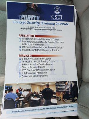 Poster of committed services