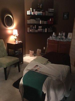 Relax and unwind in the treatment room