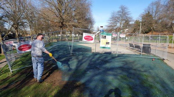 Hydroseeding in Centralia