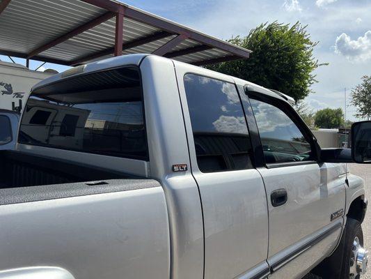 My 2002 Dodge Ram 3500 Cummings- thanks Budget Tint- I love her even more!!