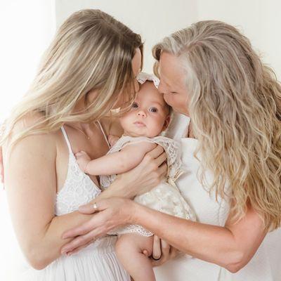 3 generations of mothers.  Mother's Day Session.