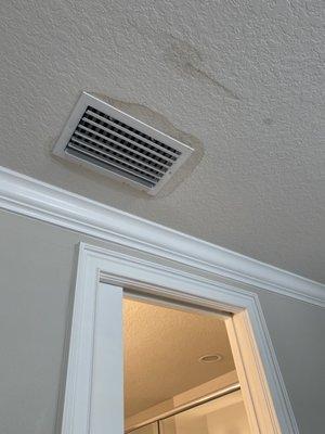 Ceiling leaking