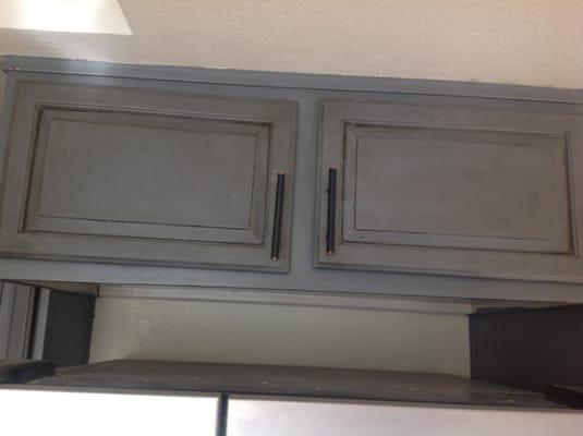 Raul ruined my kitchen... doors are not aligned properly.