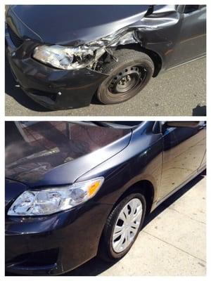 I thought my car was gonna be totaled but thanks to M USA everything turned out to be just fine.