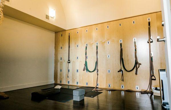 Private room with an Iyengar Yoga Wall. So delish!! Book a private!