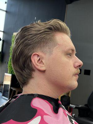 Tapper mullet with texture