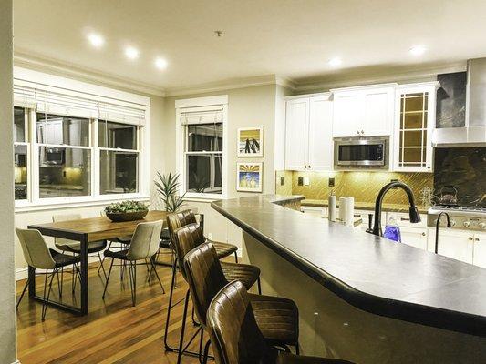 Kitchen and dining area for Inpatients at Embark at San martin.