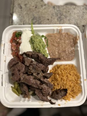 Steak fajitas!