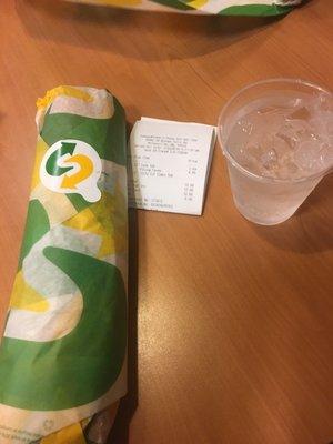 Yum - sub plus water