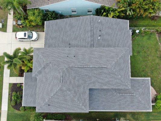 Harbor Roofing Roof Replacement GAF Pewter Gray