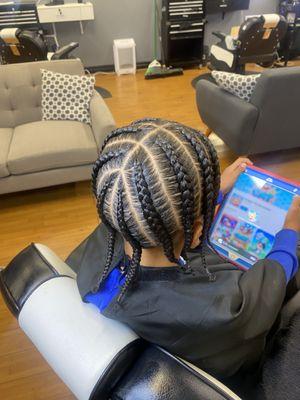 Kids 10 cornrows