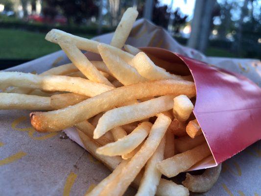 If you order fries without salt, they have to make fresh fries for you. It's absolute PERFECTION!