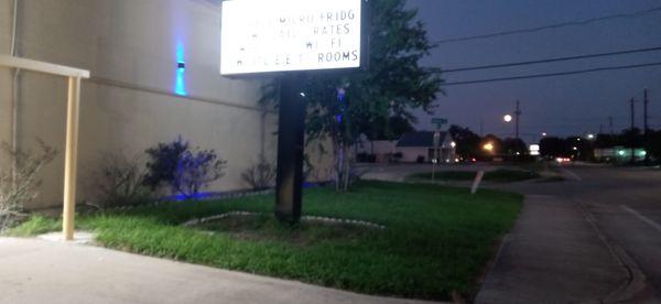 The new and improved Capital Inn Hotel landscape and new sign