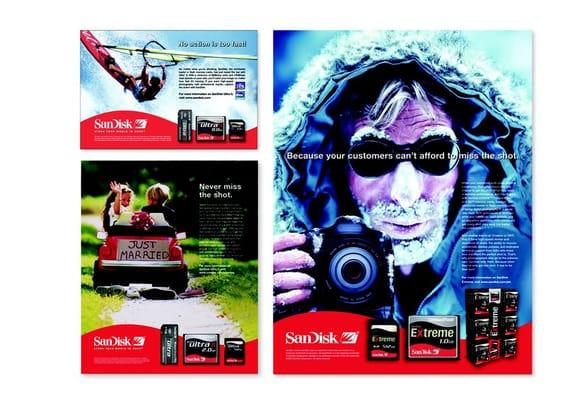 Some of Gumas Advertising work for SanDisk.