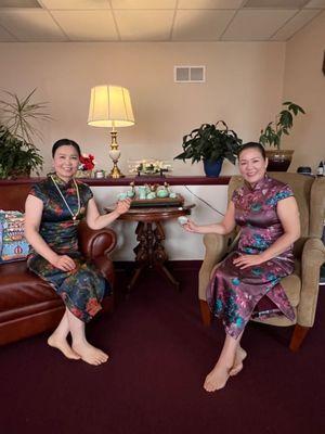 Cheongsam and tea are both great