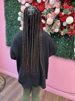 Jumbo box braids