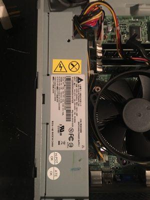 Computer Power Supply Replacement for local business owner in Del Mar