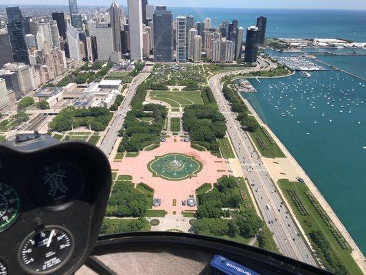 Grant Park, Millenium park and Buckingham fountain