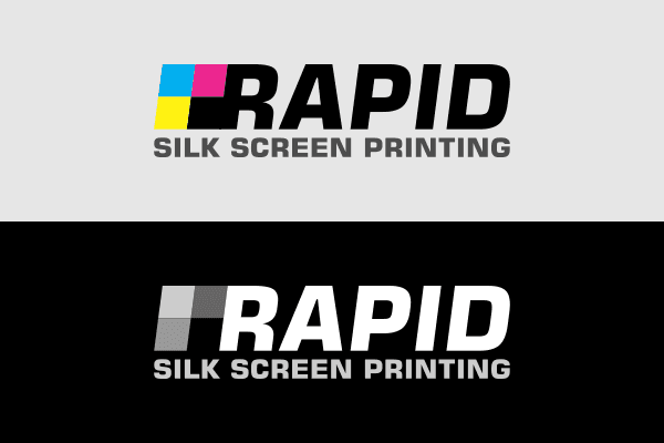 Rapid Silk Screen Printing Company Logo - Created by LACDS