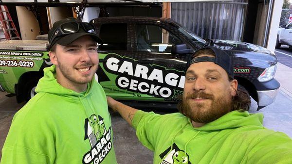 Garage Gecko team members in their office in Spokane, WA