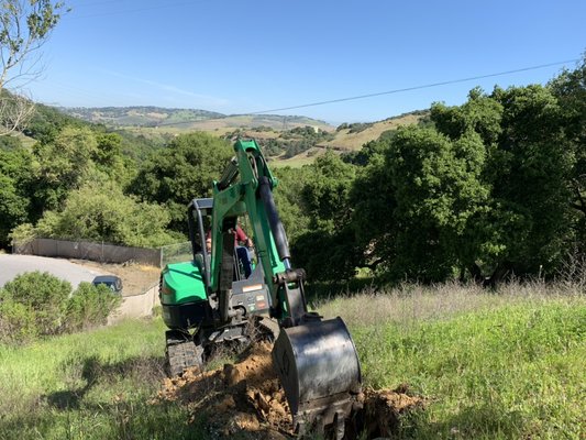 Hillside Trenching