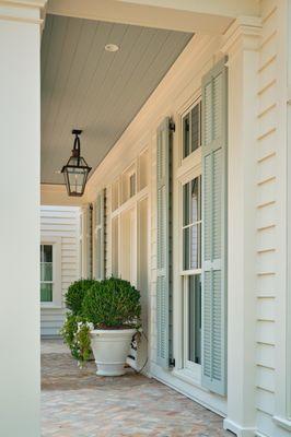 Fiberglass Louvered Shutters with Faux Tilt Rod