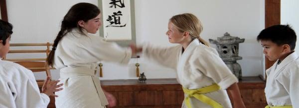 aikido for children - reward them with cooperation, coordination,and control.