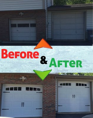 Replacing old Garage Doors in Waltham, MA.