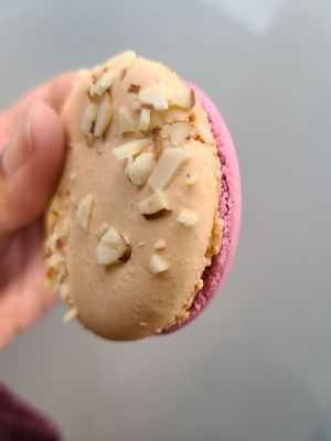 Cherry almond macaroon