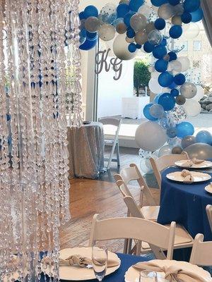 Balloon arch and decor by Casa D Events - Quinceañera