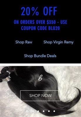 blúDream into Spring - Shop Choice Extensions at www.bludreamllc.com at 20% or cop a 'Beauty on a Budget' deal.