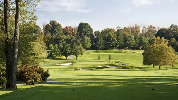 The 4th hole is a short par 4 that many of the longer hitters can reach with their tee shot.