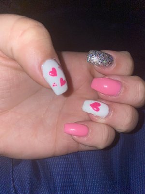 Valentine's Day nails