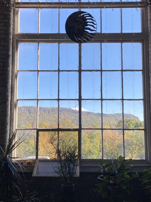 Gorgeous views of Mt Tom from our Yoga and Wellness Studio