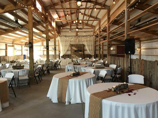 Barn style wedding