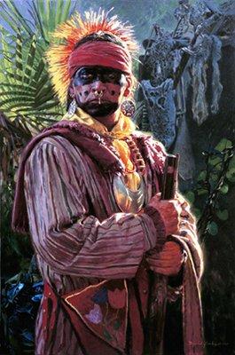 "Seminole Warrior" Limited Ed.Giclee by David Yorke, 727-734-8200  art@plainsmen.com